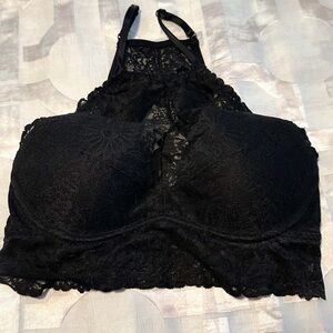PINK Victoria's Secret Black Lace Bra size small
